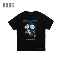 VAMTAC 2209 short-sleeved t-shirt mens trendy brand loose hip-hop Hong Kong style ins fun animal wolf pattern men and women