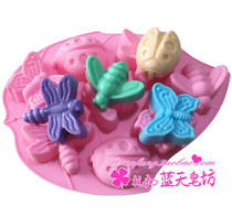 xj001 Cute Insect Silicon Cookie Mould Cake Set Chocolate Mould Handmade Soap Mould
