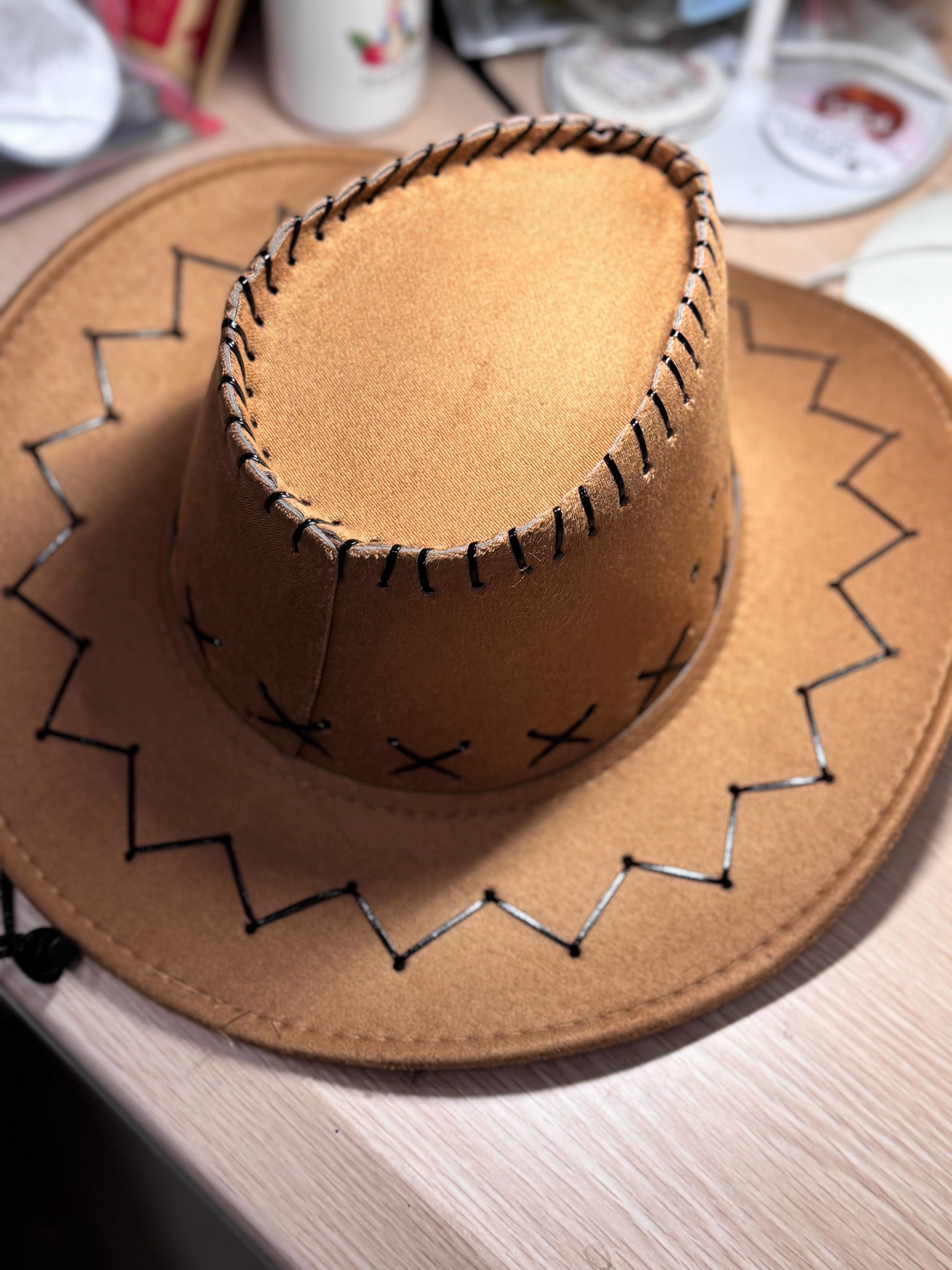 西部牛仔帽子女款美式复古大檐海边度假草原新疆旅游遮阳防晒帽子