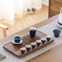 Thirty-year tea set home living room small set kung fu tea set office meeting guest tea tray simple tea maker set