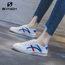 SVNCK Women's Shoes Sports Torre Shoes Women's Summer 2021 Lace-up Comfortable Flat Fashion Deep Mouth Casual Shoes