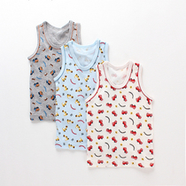 Outer Child Clothing Summer Day Day Ensemble Boy Pure Cotton Light Slim Vest Car with 80-120 yards