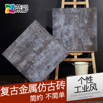 Floor leather PVC floor imitation metal rust pattern floor glue cement grain industrial wind retro stone plastic art floor
