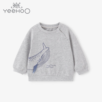 English boy round neck bottom T-shirt 21 spring new baby casual long sleeve sweater YRTAJ11046A01