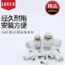 SMC type AS1201F AS2201F M3 M5 01 02-03 04 06 speed throttle valve cylinder joint