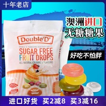 Australia imported Double D Australian sugar free mixed fruit flavor hard candy mints low sugar children snack
