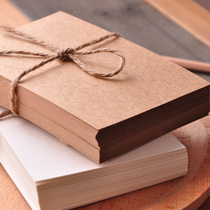 Imported kraft paper card white cardboard nostalgic retro blank postcard hand-painted graffiti diy message card