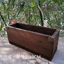 Potted Building Terrace Extra-large Flower Set to be Divine Instrumental Planting Box Embalming Wood Flower Case Outdoor Terrace Flower Groove Indoor Dining Room