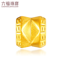 Lufu jewelry road road gold transfer beads 3D hard gold geometric string beads mens pricing L01A170159