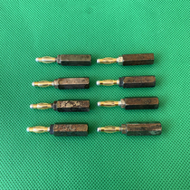 Secondhand detached machine M4 gilded banana head M8 silver plated hexagonal copper column 50A large current plug