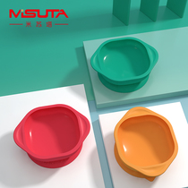 Misuta Supplementary Bowl Baby Newborns Baby Eat Set Out Tableware Silicone Sucker Anti-fall