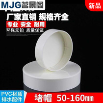 Promotion of new PVC pipe cap choke plug drain plug lid tube lid stuffy head tube plug protection cover 50 75 1
