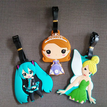 Hatsuke future luggage tag childrens school bag listing flower fairy suitcase tag Sophie Princess luggage identification card