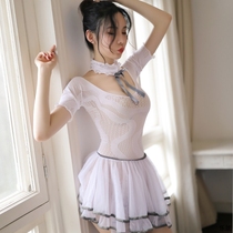 Female sex costume uniform seduction sm sexy passion flirting lingerie maid nurse suit show