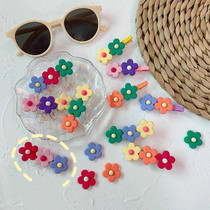 Elegant Wind Personality Handmade Soft Pottery Clay Flowers Hair Clip Temperament Adolescent Girl With a Pinch Color duckbill Duckbill Clip Woman