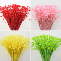 New wedding props Peacock grass reed leaves Wedding road guide decoration fake flower simulation silk flower photo studio Home floral art