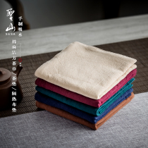 Shengshan cotton and linen thickened absorbent tea towel tea cloth simple Japanese tea table tea mat rag kung fu tea set zero match