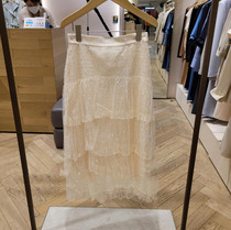 XTHEMCAPS Korea L brand 21 Summer Super fairy ~ beige cascading pagoda skirt skirt skirt skirt skirt