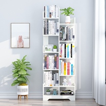 Simple childrens bookshelves leaning against wall floor small multilayer shelkers brief modern home bookcases Home Storage