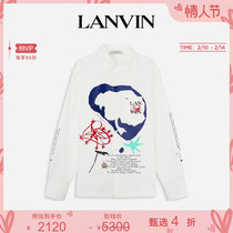 (Cheng Yi Tongyi )LANVIN Langfan official flagship store Emotion series men's stamped shirt