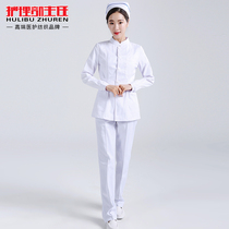 Director of the nursing department spring new nurse uniform long sleeve female collar split suit beauty salon pharmacy work clothes