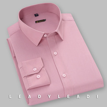Leiqi long-sleeved mens shirt autumn new free ironing business casual professional tooling shirt slim solid color all-match inch