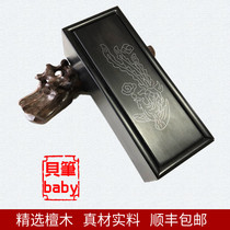 Baby fetal hair souvenir diy Ebony seal box Baby Full Moon souvenir making week hair seal