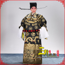 Zhenglong costume Peking Opera Opera stage performance costume dragon robe Prime Minister Bao Zhenggong Fu character python robe Qiu Pai Python