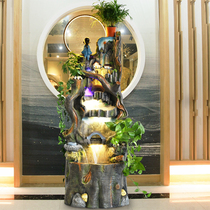 Chinese Zen rockery root carving living room indoor fish pond humidification fountain water fortune creative crafts ornaments