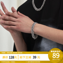 PCLP inlaid with Cuban bracelet hip hop OUSA Tide Cards Tide 100 Hitman Ornament