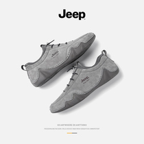 jeep jeep mens shoes 2021 new autumn trend wild bean soft sole pedal leather British casual shoes