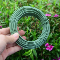 Plastic-clad wire gardening iron flower climbing bracket DIY accessories flower and wood bundle tie tie green plate