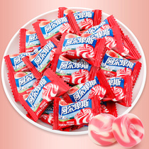 Alps pastoral strawberry 500g bulk candy candy tie wedding milk candy treat candy wholesale