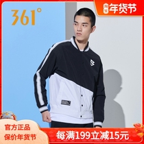 361 Degree woven sports jacket special 2021 New Trend Fashion stand collar casual color mens coat clearance
