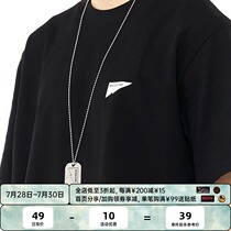 (WHOSETRAP official)Tide brand new military style creative silver dog tag necklace hanging metal card