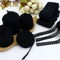 Hollow cotton edge accessories Black cotton handmade diy decorative curtains Sofa fabric Lace edge fabric