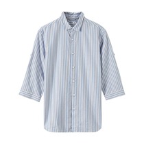 Metersbonwe short-sleeved shirt scheming mens Hong Kong summer new multi-color striped three-quarter sleeve 225480