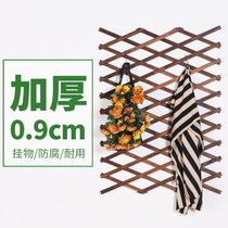 Fence fence interior decoration fence telescopic wood fence anticorrosive wood fence anti-corrosion wood grid climbing frame wall wall mounted veneer Outdoor