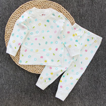 Infant underwear set long sleeve cotton male and female children autumn pants set baby clothes autumn and winter clothes baby pajamas