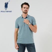 Polo Sport Mens Short Sleeve POLO Shirt New Hard T-shirt Summer Leisure Print Summer Snacks Cover