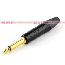 Swiss Neutrik Youtrek 6 35 TS Big two-core gilded black shell audio speaker welding head NP2X-B