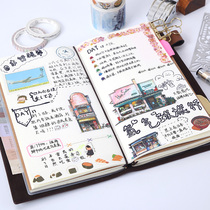TN travel hand account book Portable creative notebook stationery retro Japanese leather notepad loose-leaf diary hand account book
