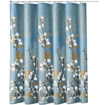 Imitation linen shower curtain set punch-free thickened partition curtain curtain Nordic bath shower waterproof hanging curtain Bathroom curtain