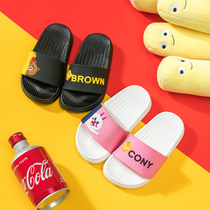 Childrens slippers summer boy baby girl cute cartoon bathroom non-slip soft bottom home parent-child Summer