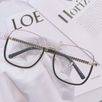 Large box Korean version Near-lens Lens Vegan Mirror Mesh Red Ins and Faces Small mirror Anti-Blu-ray Decorative Individuality Trend