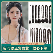 Film and television costume Childrens twist pigtail Xiuhe double slightly photo stage performance modeling wig big pigtail