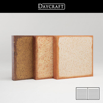 Hong Kong Daycraft Degef cute fun bread series biscuit series horizontal line notebook notepad hand account book fun gift gift