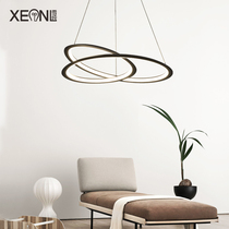 Living room chandelier modern minimalist atmospheric master bedroom lamp minimalist 2021 new round hall Nordic Restaurant light