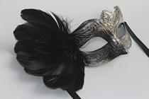 Venice mask Halloween masquerade mask performance props Black birthday gift eye mask mask