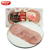 Yurun low-fat beef ham slice 180g sandwich lunch meat ingredients sandwich ham slice ready to eat